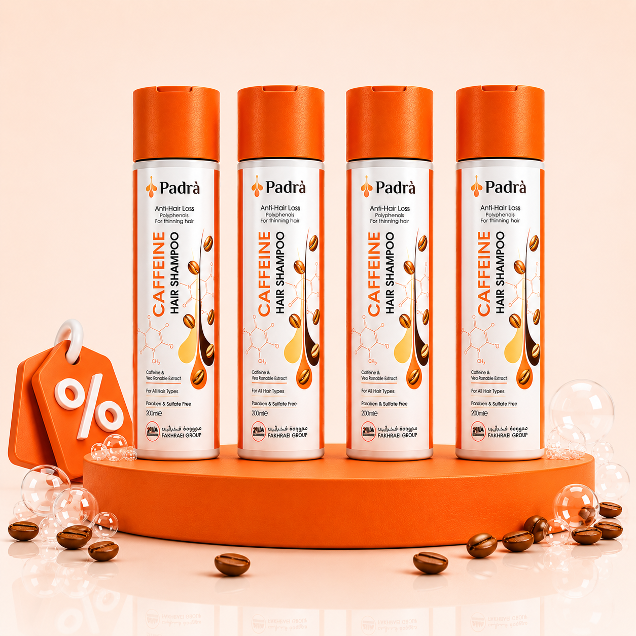 Caffeine shampoo x4