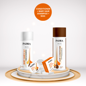 Conditioner + Badra Baby Hair Shampoo + Hair Wax