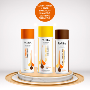 بلسم + شامبو ضد القشرة + شامبو الكافيين