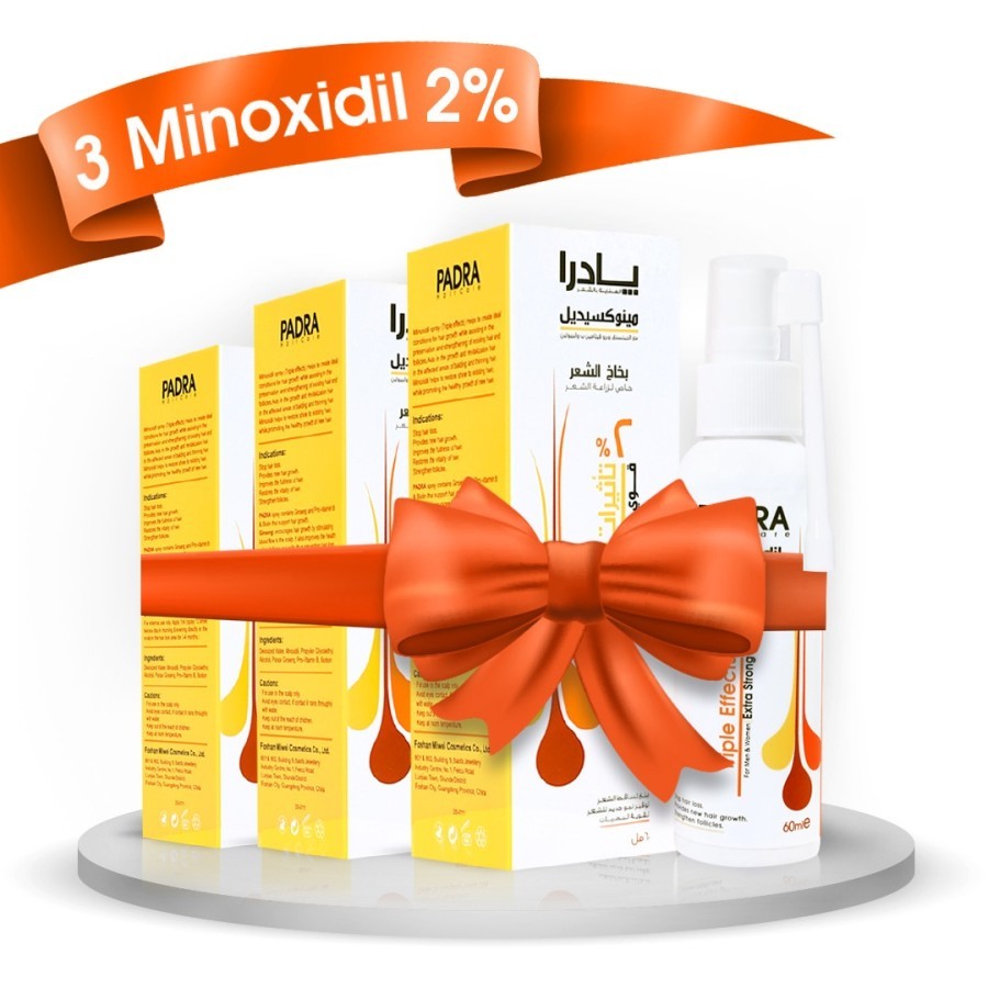 Buy 5 pieces and get 1 free minoxidil (2%)